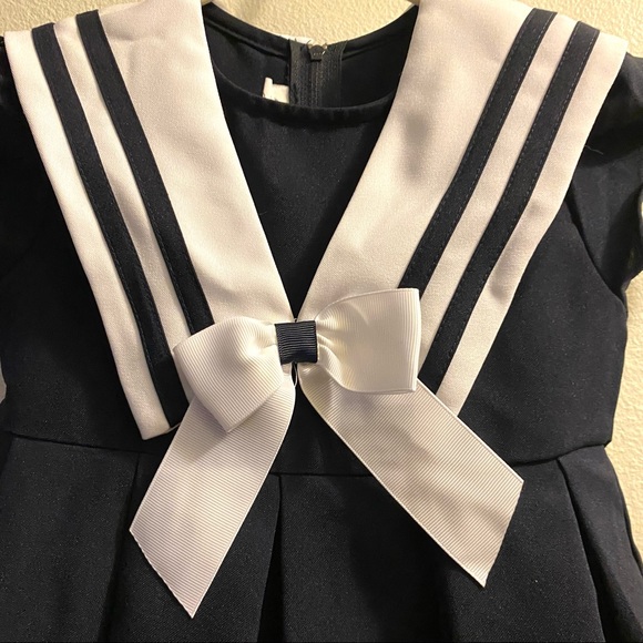 Bonnie Jean Navy Sailor Dress - Picture 2 of 4